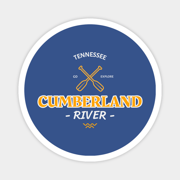 CUMBERLAND RIVER TENNESSEE T-SHIRT Magnet by Cult Classics